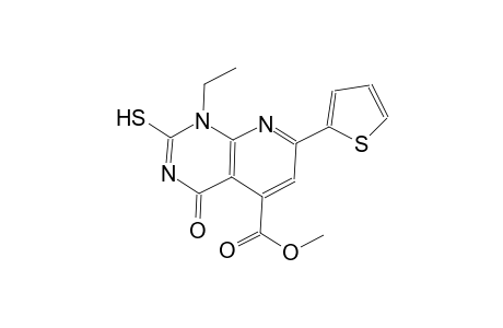 pyrido[2,3-d]pyrimidine-5-carboxylic acid, 1-ethyl-1,4-dihydro-2-mercapto-4-oxo-7-(2-thienyl)-, methyl ester