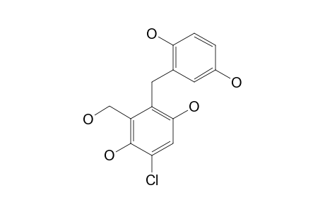 5-CHLORO-2-(2,5-DIHYDROXYBENZYL)-3-(HYDROXYMETHYL)-BENZENE-1,4-DIOL