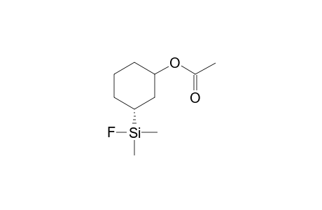 cis and trans-3-(Fluorodimethylsilyl)cyclohexyl acetate