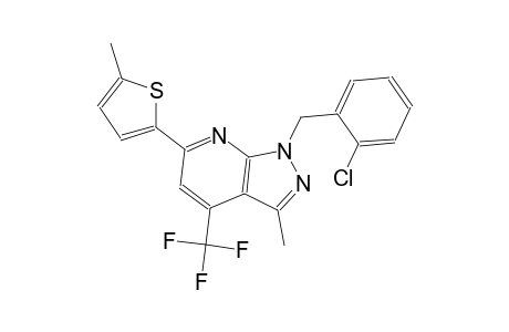 1H-pyrazolo[3,4-b]pyridine, 1-[(2-chlorophenyl)methyl]-3-methyl-6-(5-methyl-2-thienyl)-4-(trifluoromethyl)-