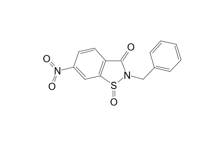 1,2-Benzisothiazol-3(2H)-one, 2-benzyl-6-nitro-, 1-oxide