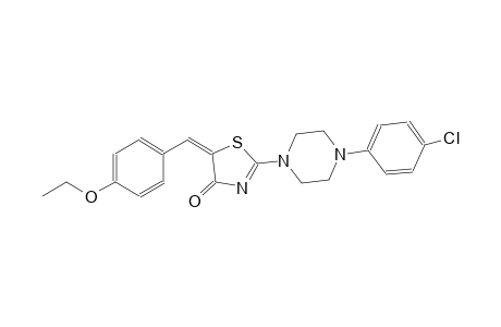 (5E)-2-[4-(4-chlorophenyl)-1-piperazinyl]-5-(4-ethoxybenzylidene)-1,3-thiazol-4(5H)-one