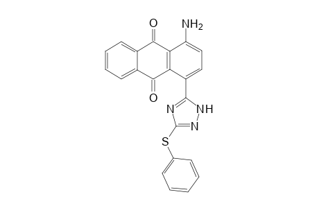 1-Amino 4-(3-(phenylthio)1,2,4-triazole-5-yl) anthraquinone