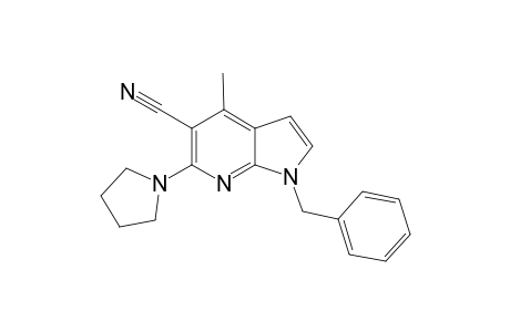 6-Pyrolidino-1-benzyl-4-methyl-5-cyano-7-azaindole