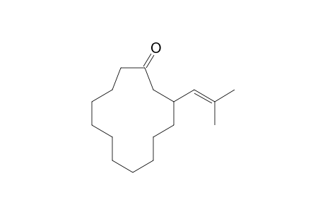 3-(2-Methylprop-1-enyl)cyclotridecanone