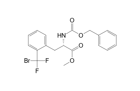 Methyl N-(benzyloxycarbonyl)-2-(bromodifluoromethyl)phenylalaninate