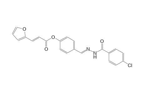 benzoic acid, 4-chloro-, 2-[(E)-[4-[[(2E)-3-(2-furanyl)-1-oxo-2-propenyl]oxy]phenyl]methylidene]hydrazide