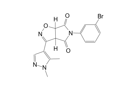 3aH-pyrrolo[3,4-d]isoxazole-4,6(5H,6aH)-dione, 5-(3-bromophenyl)-3-(1,5-dimethyl-1H-pyrazol-4-yl)-, (3aS,6aR)-