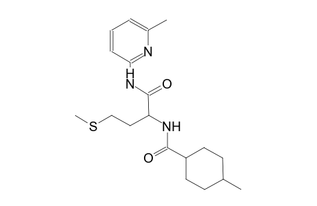 cyclohexanecarboxamide, 4-methyl-N-[1-[[(6-methyl-2-pyridinyl)amino]carbonyl]-3-(methylthio)propyl]-