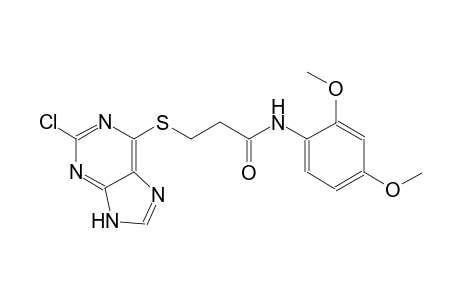 propanamide, 3-[(2-chloro-9H-purin-6-yl)thio]-N-(2,4-dimethoxyphenyl)-