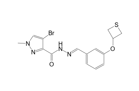 4-bromo-1-methyl-N'-{(E)-[3-(3-thietanyloxy)phenyl]methylidene}-1H-pyrazole-3-carbohydrazide
