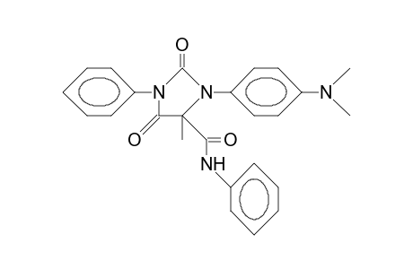 1-(4-Dimethylamino-phenyl)-3-phenyl-5-phenylamido-5-methyl-2,4-imidazoledione
