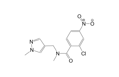 2-chloro-N-methyl-N-[(1-methyl-1H-pyrazol-4-yl)methyl]-4-nitrobenzamide