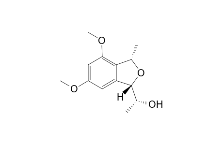 rel-(1S,1'R,3S)-1-(1'-Hydroxyethyl)-4,6-dimethoxy-3-methyl-1,3-dihydroisobenzofuran