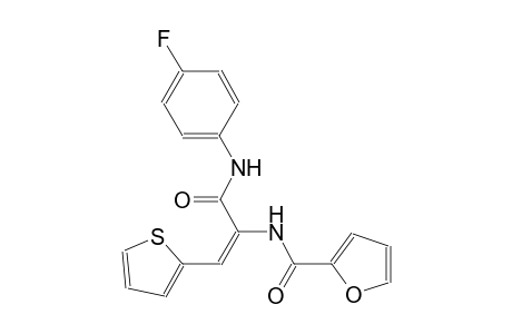 N-[(E)-1-[(4-fluoroanilino)carbonyl]-2-(2-thienyl)ethenyl]-2-furamide
