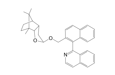 (S)-1-[2'-[[([2"-S-(2".alpha.,3a".alpha.,4".alpha.-7a".alpha.)]Octahydro-7",8",8"-trimethyl-4",7"-methanonenzofuran-2"-yl)oxy]methyl]-1'-naphthalenyl]isoquinoline