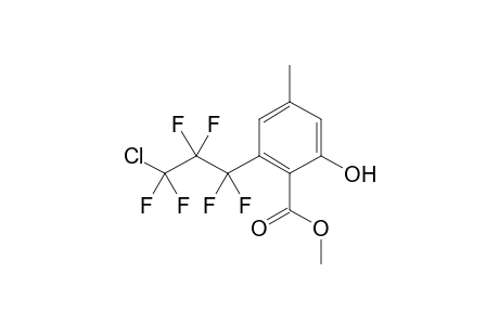 2-(3-Chloro-1,1,2,2,3,3-hexafluoro-propyl)-6-hydroxy-4-methyl-benzoic acid methyl ester