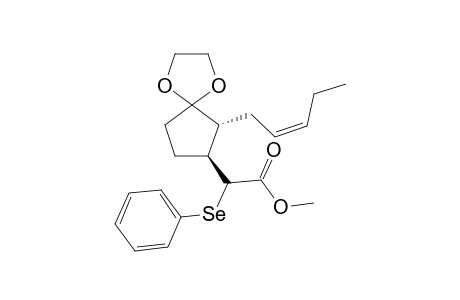 Methyl 2-phenylselenyljasmonate ethylene ketal