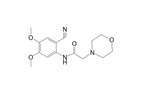 Acetamide, N-(2-cyano-4,5-dimethoxyphenyl)-2-(morpholin-4-yl)-