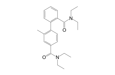 N,N-Diethyl-2'-methyl-4'-(N'N'-diethylcarboxamido)biphenyl-2-carboxamide
