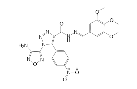 1-(4-amino-1,2,5-oxadiazol-3-yl)-5-(4-nitrophenyl)-N'-[(E)-(3,4,5-trimethoxyphenyl)methylidene]-1H-1,2,3-triazole-4-carbohydrazide