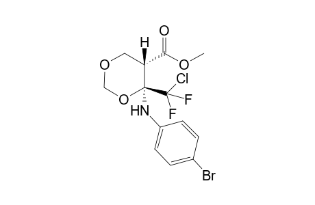 (4S,5S)-4-(4-bromoanilino)-4-[chloro(difluoro)methyl]-1,3-dioxane-5-carboxylic acid methyl ester