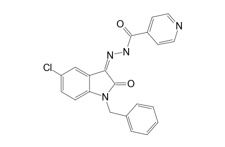 (Z)-N'-(1-BENZYL-5-CHLORO-2-OXOINDOLIN-3-YLIDENE)-ISONICOTINOHYDRAZIDE