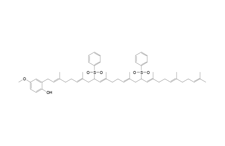 2-[9',17'-bis(Benzenesulfonyl)-3',7',11',15',19',23',27'-heptamethyloctacosa-2',6',10',14',18',22',26'-heptaenyl]-4-methoxyphenol