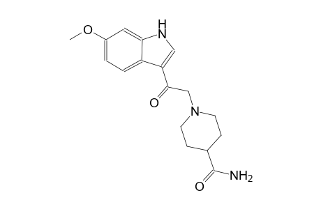 1-[2-(6-methoxy-1H-indol-3-yl)-2-oxoethyl]-4-piperidinecarboxamide