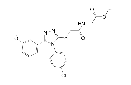 ethyl [({[4-(4-chlorophenyl)-5-(3-methoxyphenyl)-4H-1,2,4-triazol-3-yl]sulfanyl}acetyl)amino]acetate