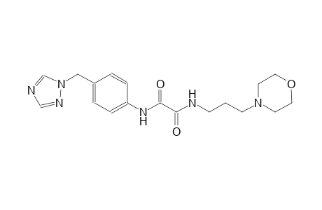 ethanediamide, N~1~-[3-(4-morpholinyl)propyl]-N~2~-[4-(1H-1,2,4-triazol-1-ylmethyl)phenyl]-