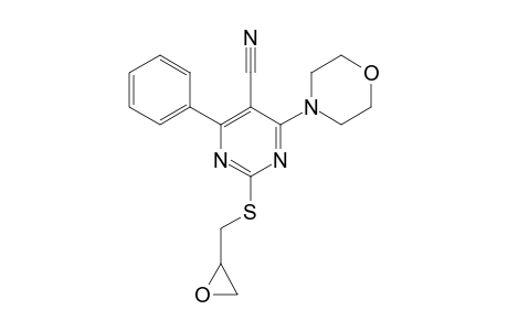 2-[(Oxiran-2-yl)methylthio]-6-phenyl-4-morpholinopyrimidine-5-carbonitrile