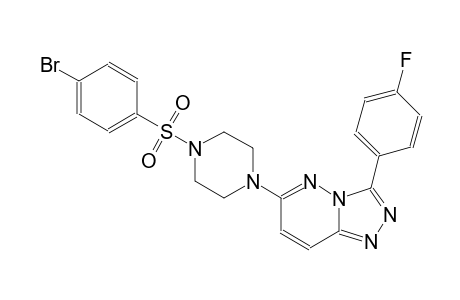 [1,2,4]triazolo[4,3-b]pyridazine, 6-[4-[(4-bromophenyl)sulfonyl]-1-piperazinyl]-3-(4-fluorophenyl)-