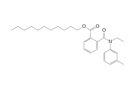 Phthalic acid, monoamide, N-ethyl-N-(3-methylphenyl)-, undecyl ester