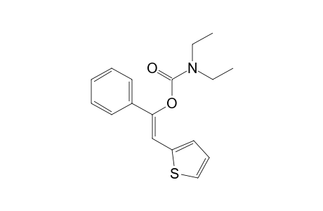 (Z)-1-N,N-Diethylcarbamoyloxy-2-(2"-thiophene)-1-phenylethene