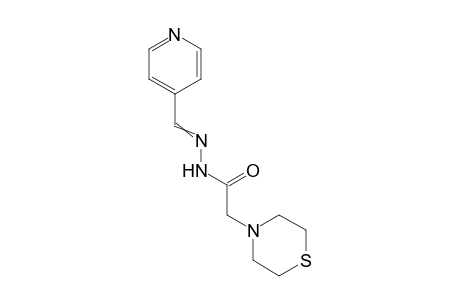 N'-[Pyridin-4-ylmethylene]-2-thiomorpholin-4-ylacetohydrazide