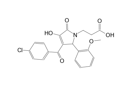 3-[3-(4-chlorobenzoyl)-4-hydroxy-2-(2-methoxyphenyl)-5-oxo-2,5-dihydro-1H-pyrrol-1-yl]propanoic acid