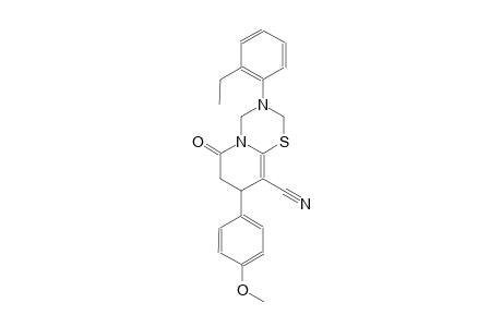 2H,6H-pyrido[2,1-b][1,3,5]thiadiazine-9-carbonitrile, 3-(2-ethylphenyl)-3,4,7,8-tetrahydro-8-(4-methoxyphenyl)-6-oxo-