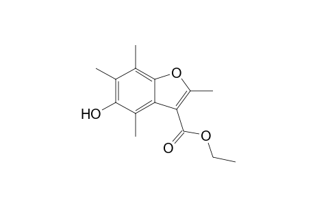 Ethyl 5-hydroxy-2,4,6,7-tetramethyl-1-benzofuran-3-carboxylate