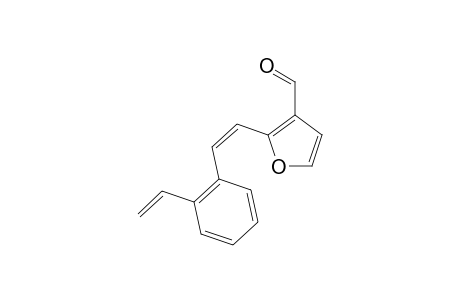 cis-2-[2-(2-Vinylphenyl)ethenyl]furan-3-carbaldehyde