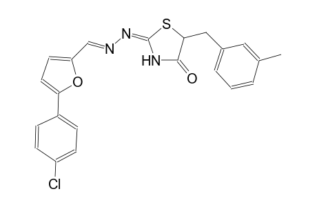 2-furancarboxaldehyde, 5-(4-chlorophenyl)-, [(2E)-5-[(3-methylphenyl)methyl]-4-oxothiazolidinylidene]hydrazone