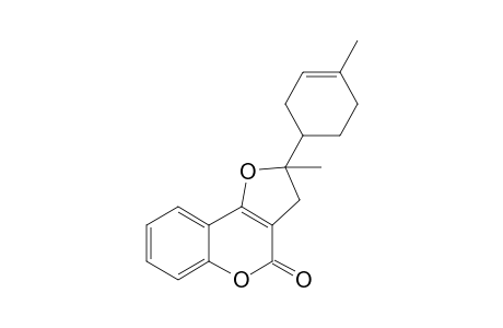 2-(4'-Methyl-cyclohex-3'-en-1'-yl)-2-methyl-2,3-dihydro-2H-furo[3,2-c]benzopyran-2-one