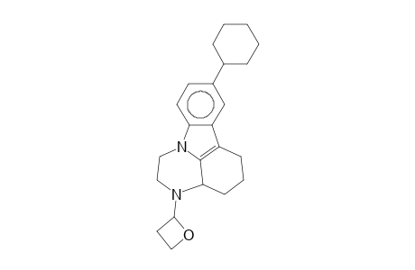 10-Cyclohexyl-2,3,3a,4,5,6-hexahydro-4-(2-oxetanyl)-1H-pyrazino[3,2,1-j,k]carbazole