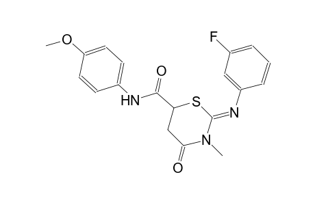 2H-1,3-thiazine-6-carboxamide, 2-[(3-fluorophenyl)imino]tetrahydro-N-(4-methoxyphenyl)-3-methyl-4-oxo-, (2Z)-
