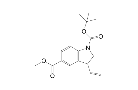 N-(tert-Butoxycarbonyl)-3-ethenyl-2,3-dihydro-5-methoxycarbonylindole