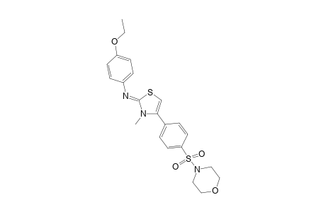 (4-ethoxy-phenyl)-[3-methyl-4-[4-(morpholine-4-sulfonyl)-phenyl]-3H-thiazol-2-ylidene]-amine