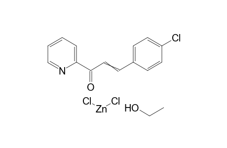 3-(4-chlorophenyl)-1-(pyridin-2-yl)prop-2-en-1-one; dichlorozinc; ethanol