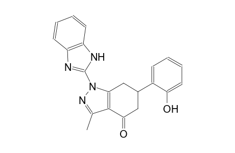 4H-indazol-4-one, 1-(1H-benzimidazol-2-yl)-1,5,6,7-tetrahydro-6-(2-hydroxyphenyl)-3-methyl-