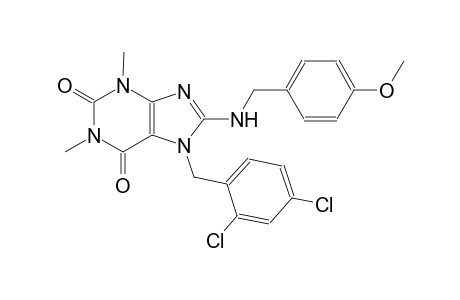 7-(2,4-dichlorobenzyl)-8-[(4-methoxybenzyl)amino]-1,3-dimethyl-3,7-dihydro-1H-purine-2,6-dione