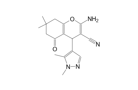 2-amino-4-(1,5-dimethyl-1H-pyrazol-4-yl)-7,7-dimethyl-5-oxo-5,6,7,8-tetrahydro-4H-chromene-3-carbonitrile